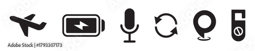 Free Download Status bar icon. signal, network, battery, wifi, time. status bar png and vector illustration on transparent background - GFXLoad