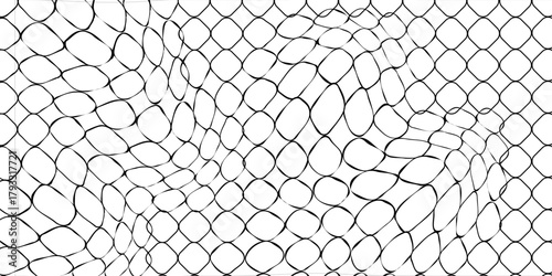 Black chrome Steel Grating seamless structure. Chainlink isolated on white background. Vector illustration. EPS 10.