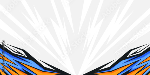 Futuristic Sports Background with Angular Geometric Patterns