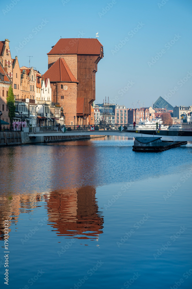 Fototapeta premium Old Port Crane, Gdansk, Poland