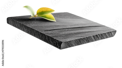 Stone countertop on white background For mounting product display or key visual layout.