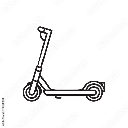 Electric scooter icon, modern personal transport