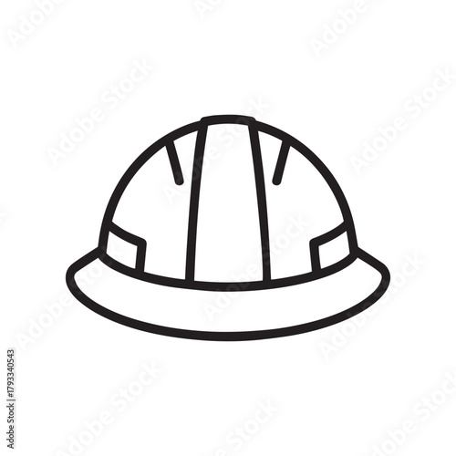 A hard hat, , symbolizing construction, safety, and labor
