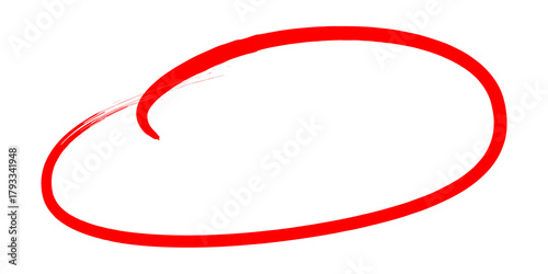 Hand drawing different circles isolated on transparent background, Hand-drawn doodle grunge circle highlights for marking text, numbers, marker pen.