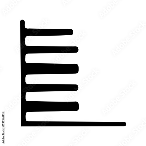 Stylized Abstract Black and White Image of a Radiator Cooling Element