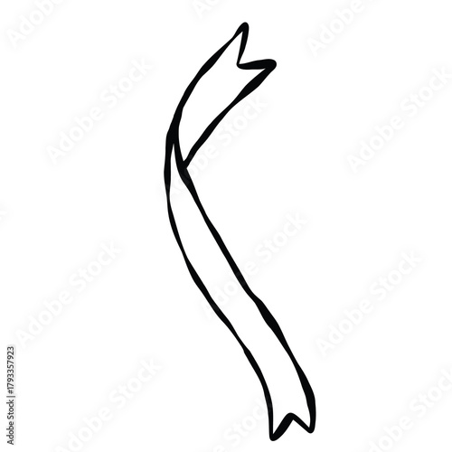 Ribbon bow line art illustration. Minimal continuous line drawing of ribbon bow, perfect for logo design, packaging, greeting cards, wedding decor, and fashion accessories.