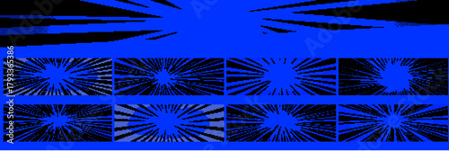 Expressive anime background with manga burst and comic vector lines. Designed for fast-paced motion and action scenes manga background.