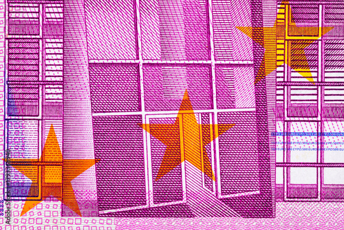 500 EURO banknote of the European Union. Paper money of Europe