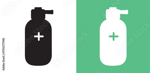 Medical Pump Icon Logo Vector – Healthcare Equipment Illustration