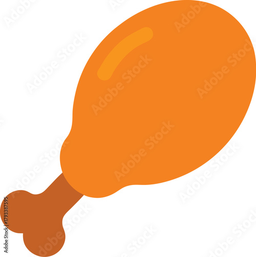 A chicken lollipop of vector art