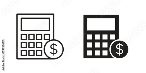 Budget icon in trendy flat style design. Vector graphic illustration.