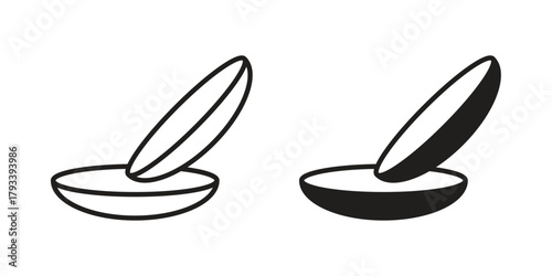 contact lenses icon in trendy flat style design. Vector graphic illustration.