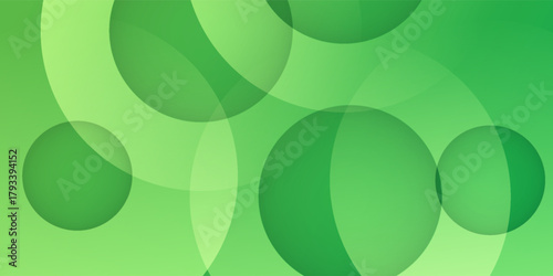 Trendy abstract green circle background. Fluid shape composition. Vector design concept.