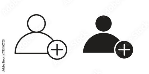 Follower icon in trendy flat style design. Vector graphic illustration.