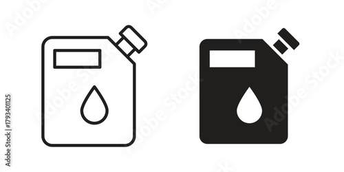 Fuel icon in trendy flat style design. Vector graphic illustration.