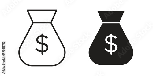 Profit icon in trendy flat style design. Vector graphic illustration.