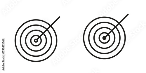 Target icon in trendy flat style design. Vector graphic illustration.