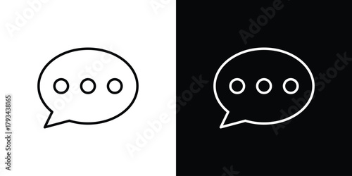 Comments icon concept symbol design. logo template EPS