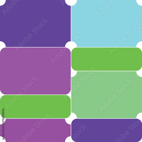 Colorful abstract background with rounded rectangles in vibrant hues design