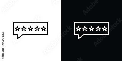 Customer feedback icon concept symbol design. logo template EPS
