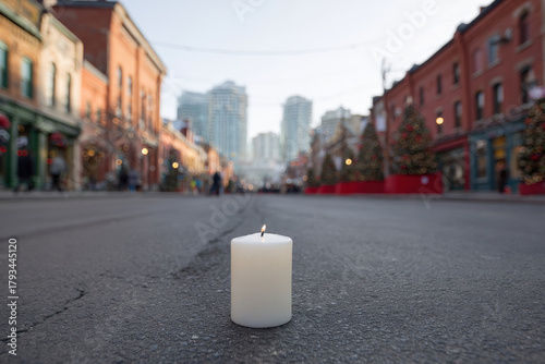 festive american square is adorned with christmas market creating magical holiday atmosphere