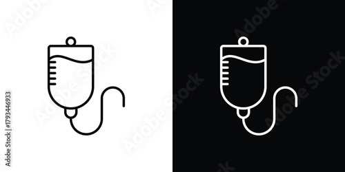 IV drip icon concept symbol design. logo template EPS