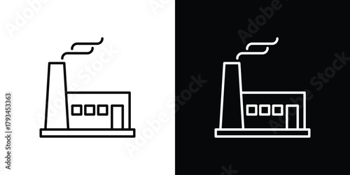 Pollution icon concept symbol design. logo template EPS