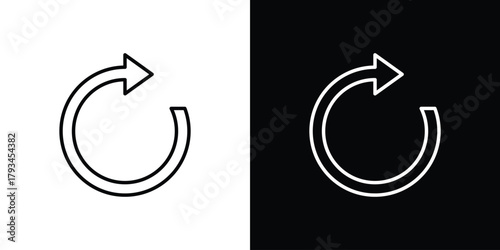Refresh icon concept symbol design. logo template EPS