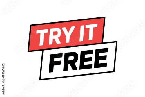 Promotional message states 'Try It Free' with bold lettering against a white background.