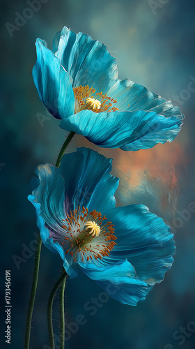 Whispers of the Azure Bloom. Generative AI
