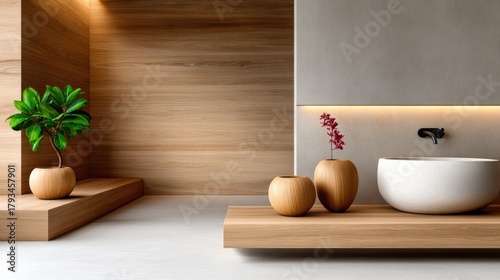 Luxury Spa Interior with So...