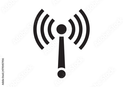 5g signal tower icon, 5g signal tower silhouette vector