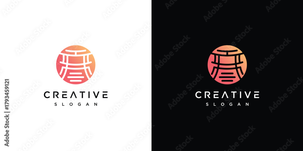Fototapeta premium Dojo logo design inspiration. Dojo logo icoN