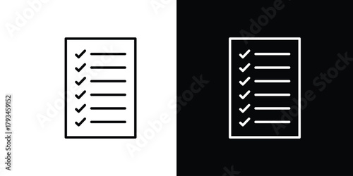 Task list icon concept symbol design. logo template EPS
