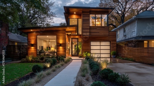 Modern Sustainable Home Fac...