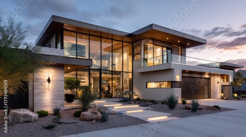 Modern Sustainable Home Fac...
