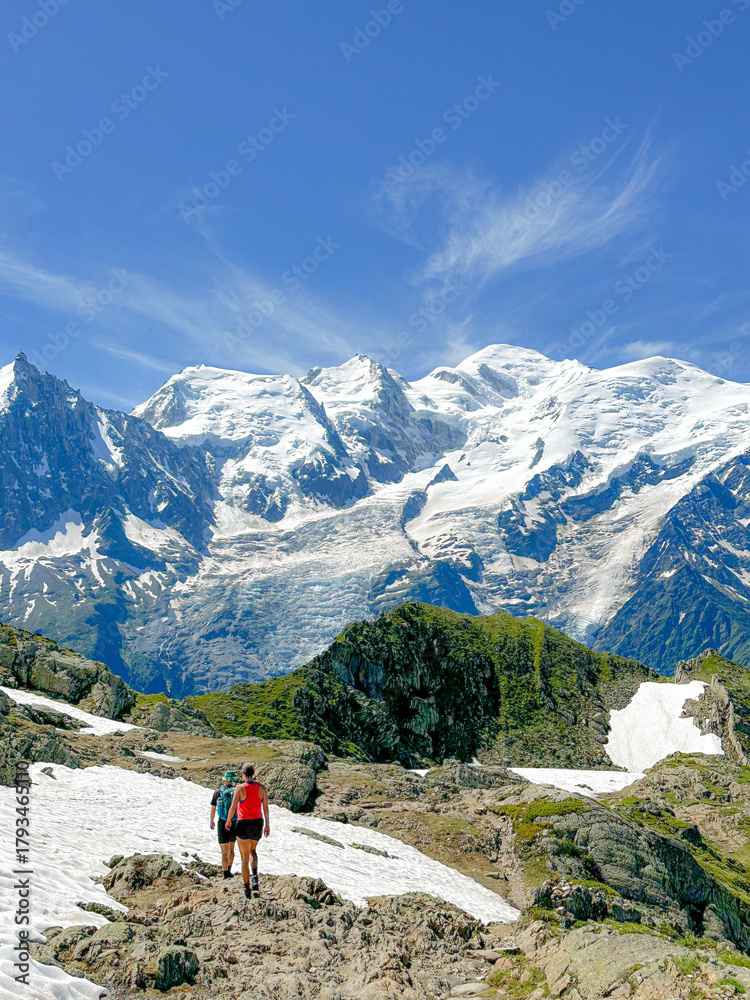 Fototapeta premium summertime hiking in the Alps 