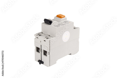 electrical outlet isolated on white