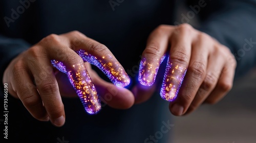 Hands Interacting with Glow...
