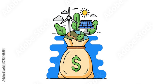 Investing in Green Energy - A Sustainable Future.