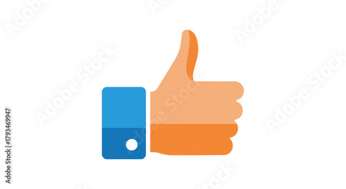 Thumbs up icon representing approval and positive feedback.