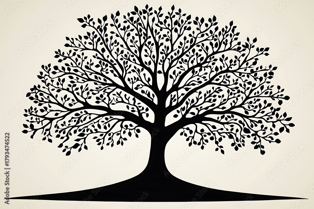 Fototapeta premium Bold natural oak tree high resolution picture
