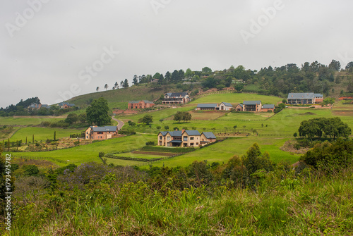 A view of mansions near Durban, Kwazulu Natal, South Africa.