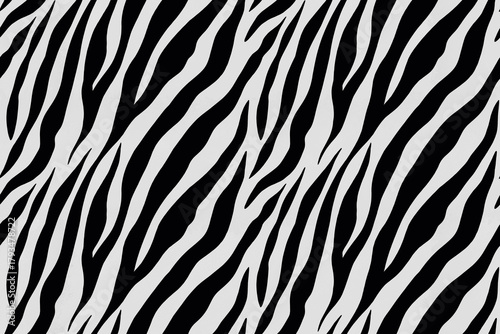 Seamless watercolor tiger stripe animal skin pattern, png