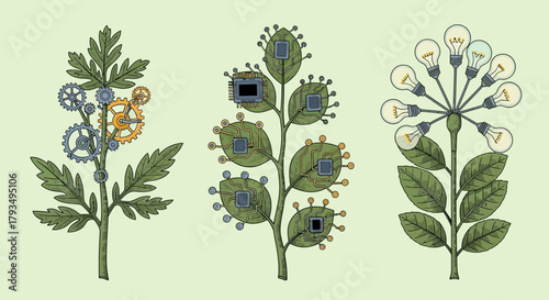 Technological Evolution - From Gears to Light Bulbs in Nature.