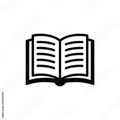 An open book with blank pages represents knowledge and learning.