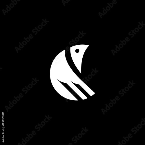 fish on a black background