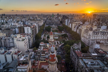 Keuken achterwand Buenos Aires Stadsbeeld van Buenos Aires centrum  © Gregory