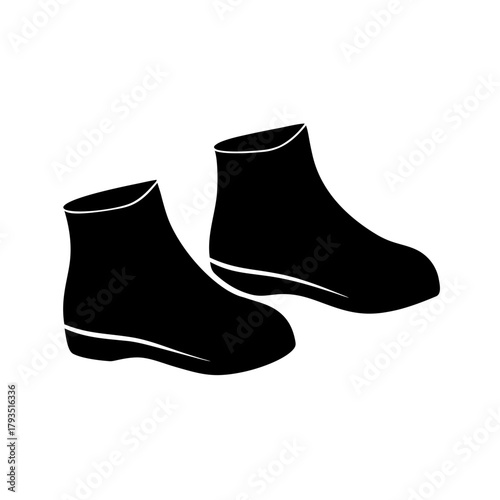 winter boot vector illustration
