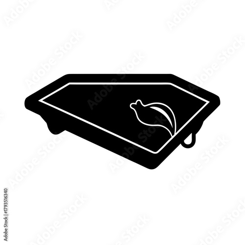First Aid Kit Silhouette Icon Vector Illustration
